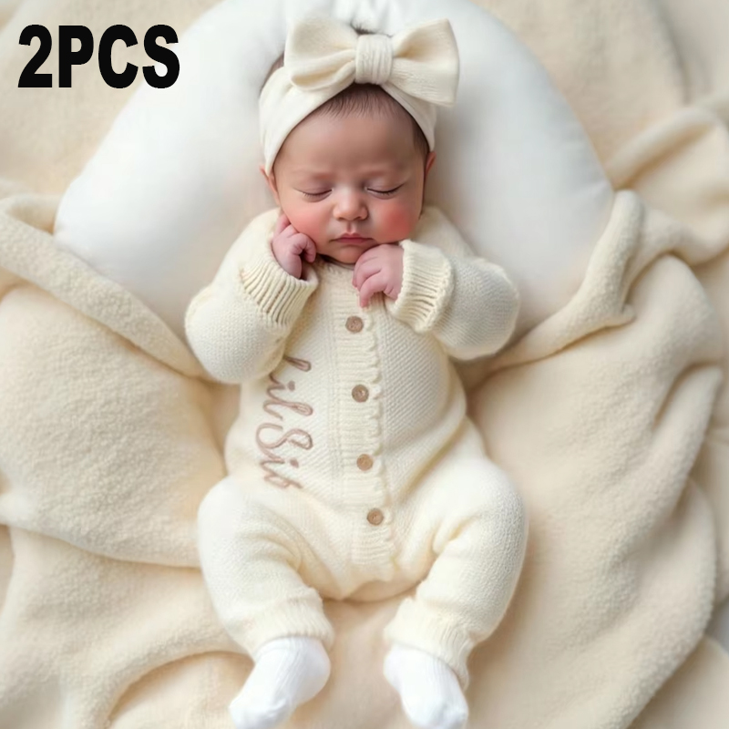 Romper Onesie Baby - Ylsteed 2 szt. dzianinowych strojów do