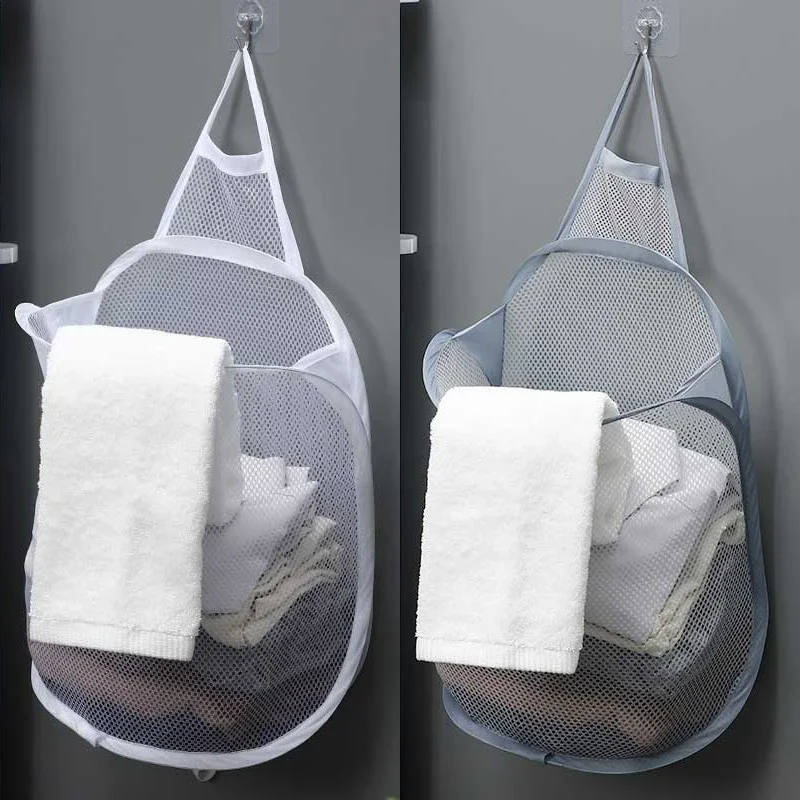 Baby Clothing Wardrobe - Wiszący kosz na pranie Składana siatkowa