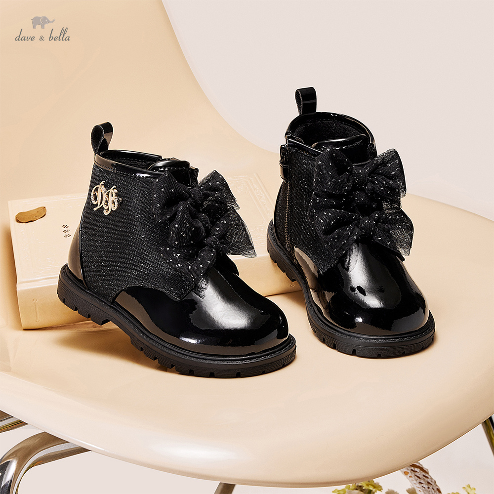 Soft Sole Booties - Dziecięce skórzane buty dla dziewczynek Dave