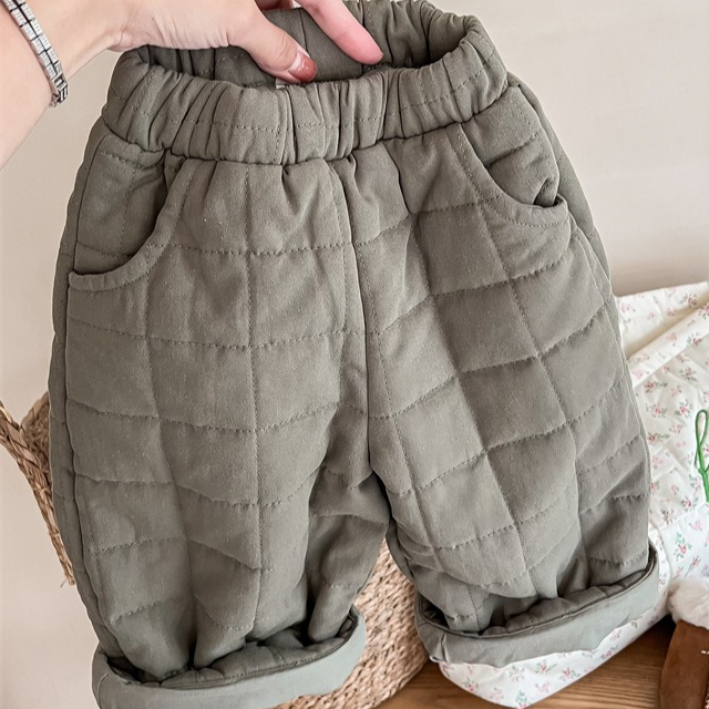 Baby Clothing Quilt - Spodnie dziewczęce 2025 jesień i zima