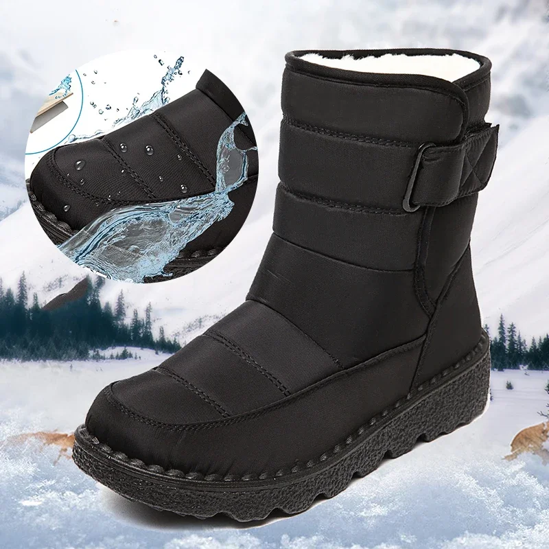 Soft Sole Booties - Wodoodporne śniegowce damskie 2025, wygodne, ocieplane