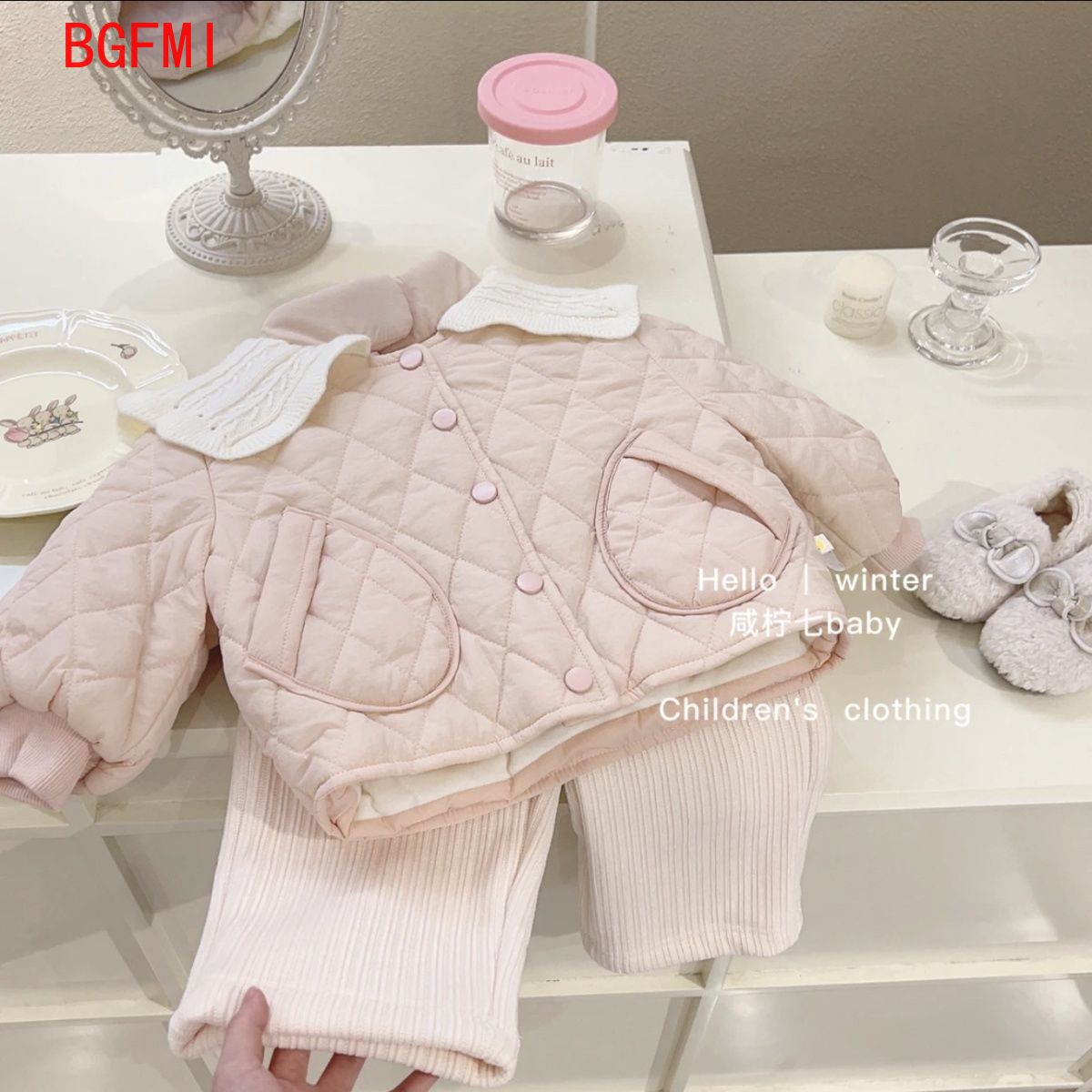 Dziewczęca różowa aksamitna ku – Baby Clothing Quilt recenzja i cena