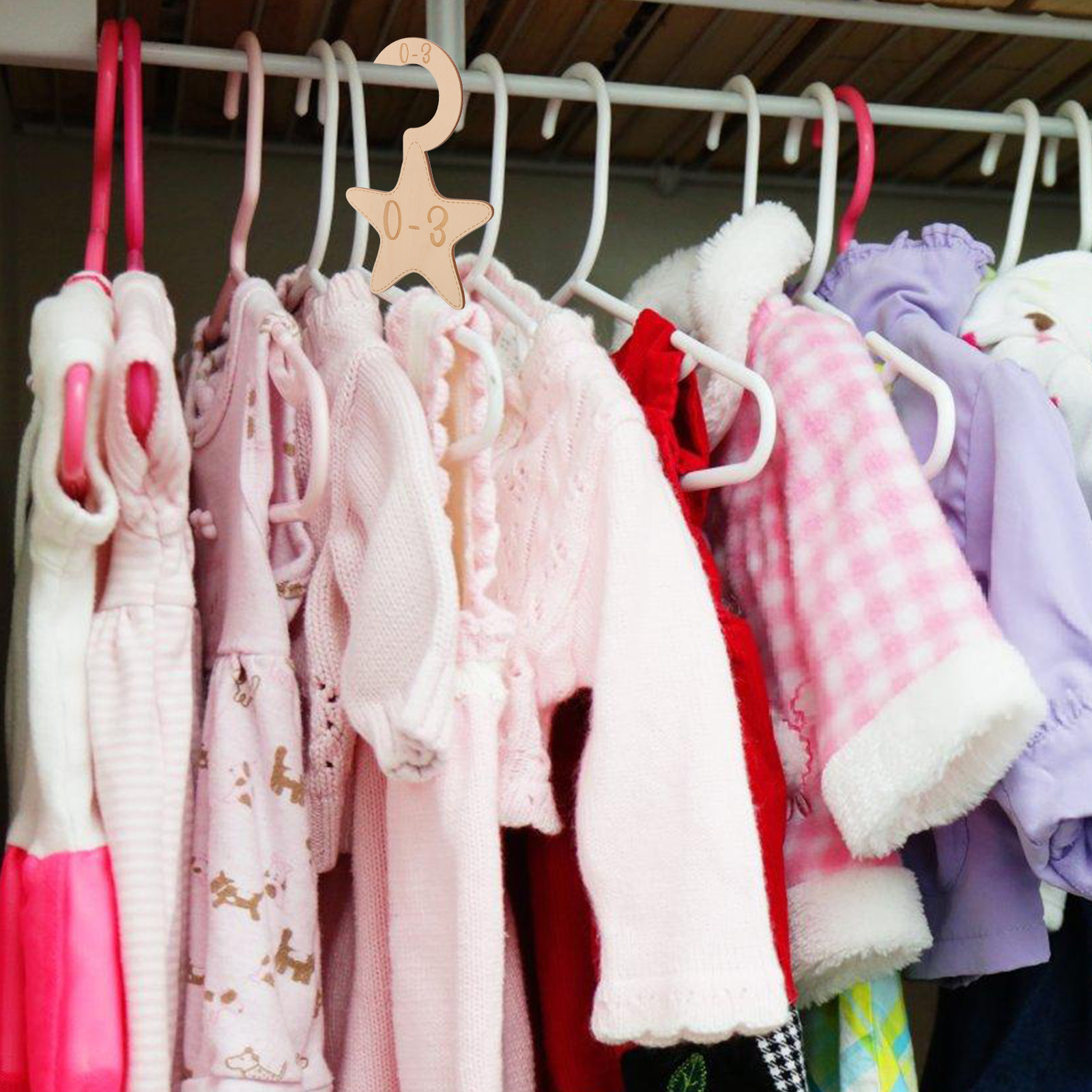 7 szt. drewnianych przegródek  – Baby Clothing Wardrobe recenzja i cena