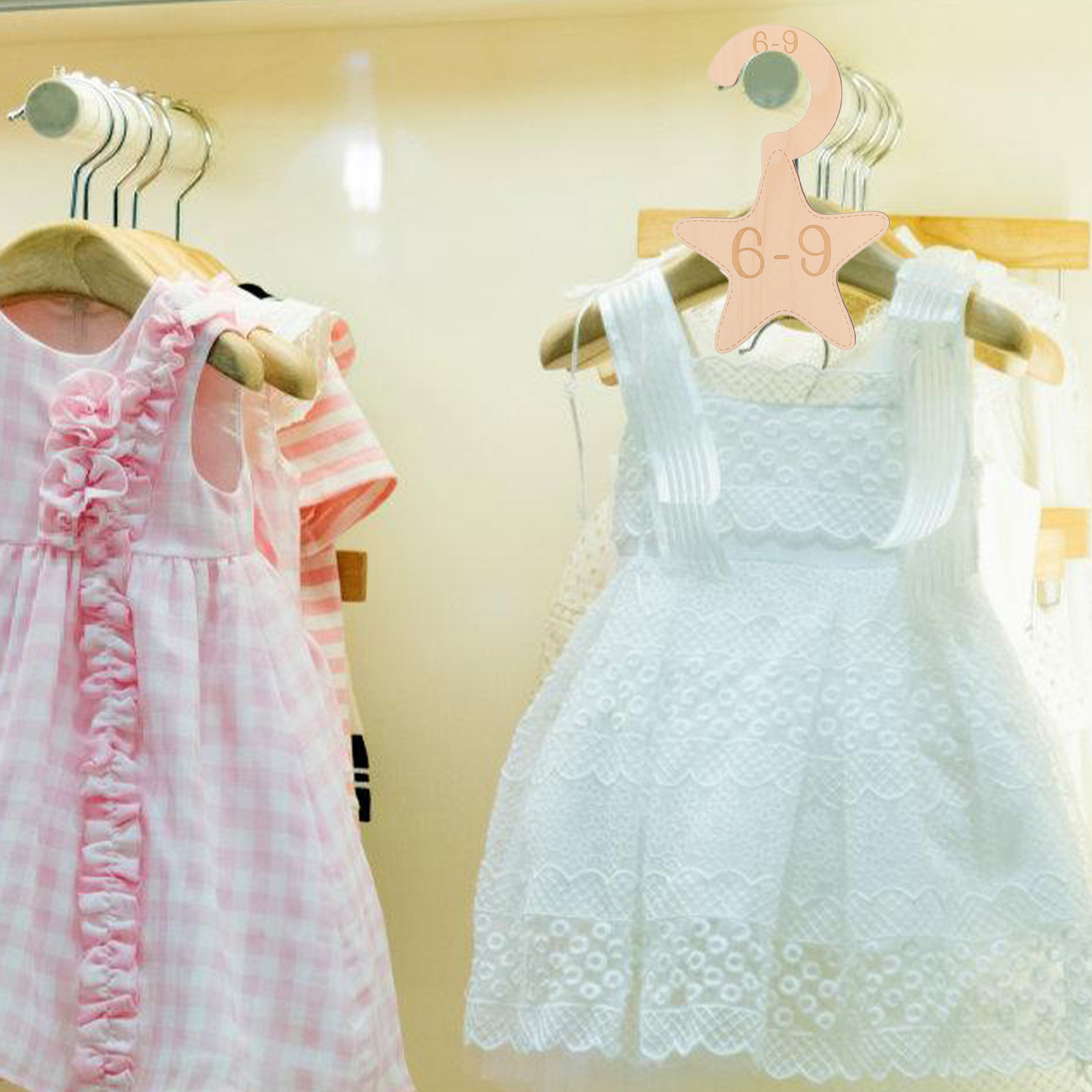 7 szt. drewnianych przegródek  – Baby Clothing Wardrobe recenzja i cena