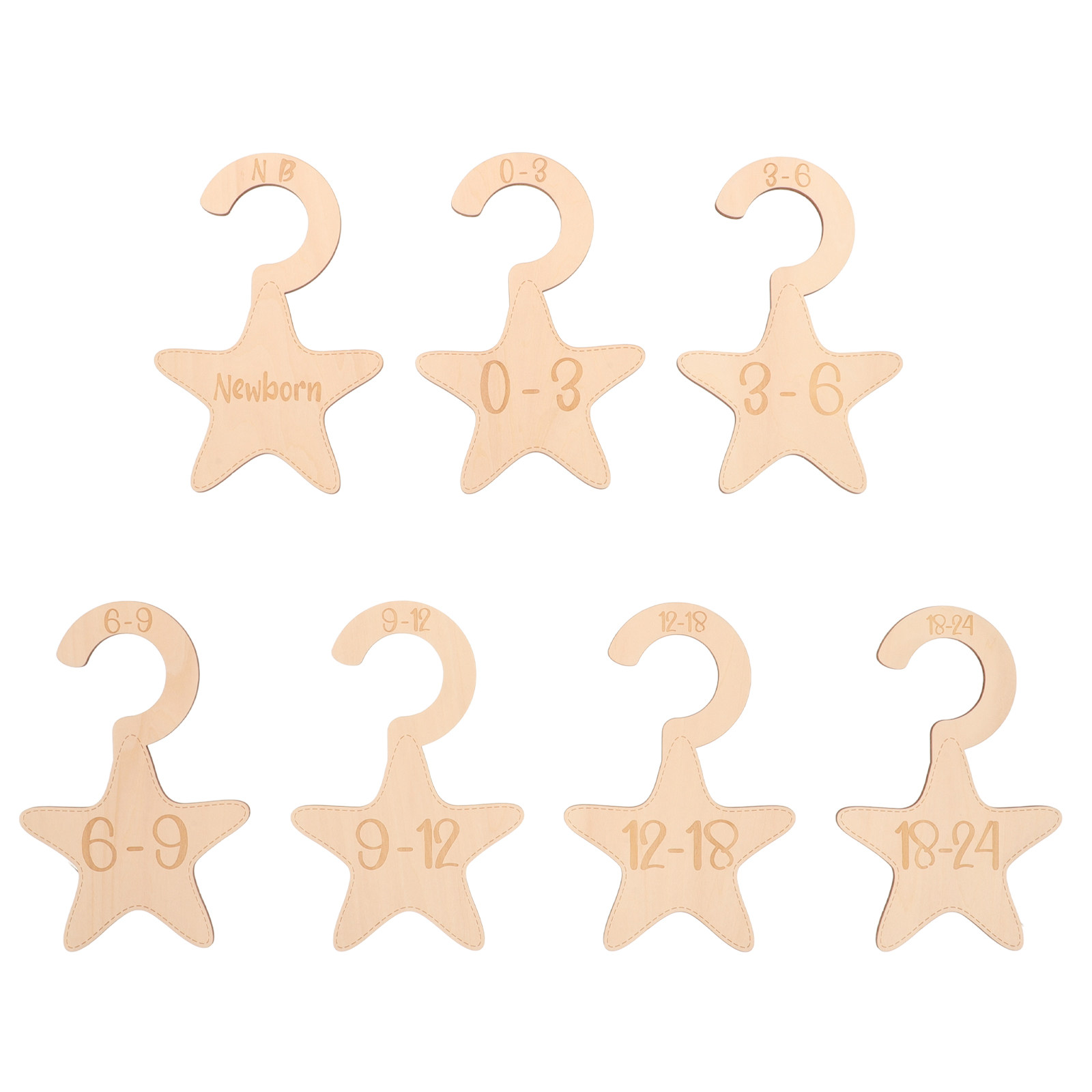 7 szt. drewnianych przegródek  – Baby Clothing Wardrobe recenzja i cena