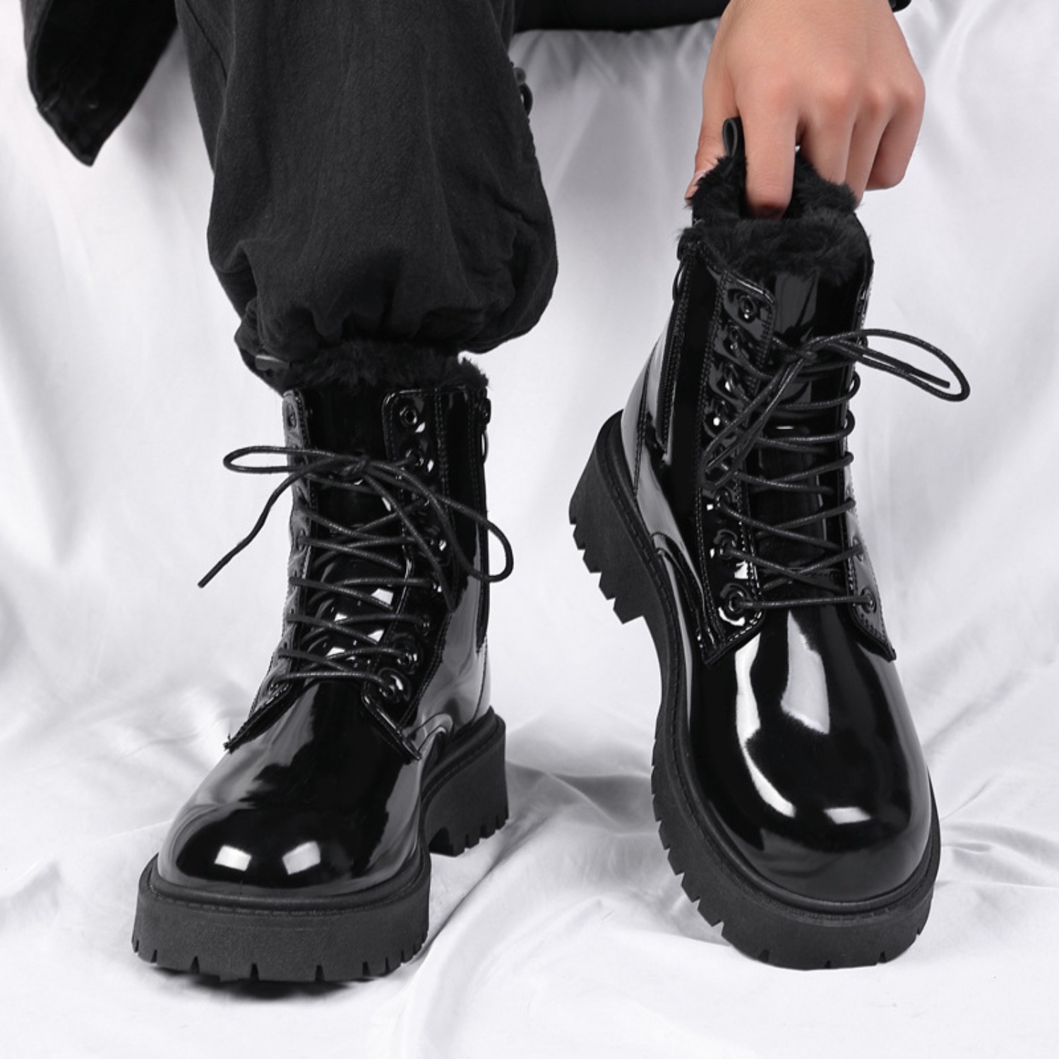 Męskie ciepłe pluszowe buty z  – Soft Sole Booties recenzja i cena