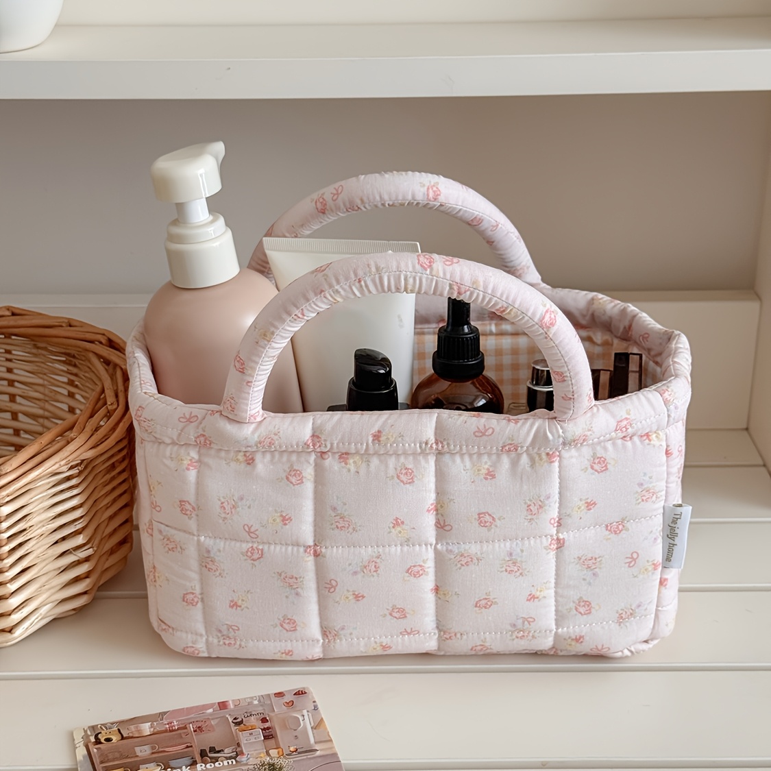 Kwiatowy pikowany kosz do prze – Baby Clothing Basket recenzja i cena