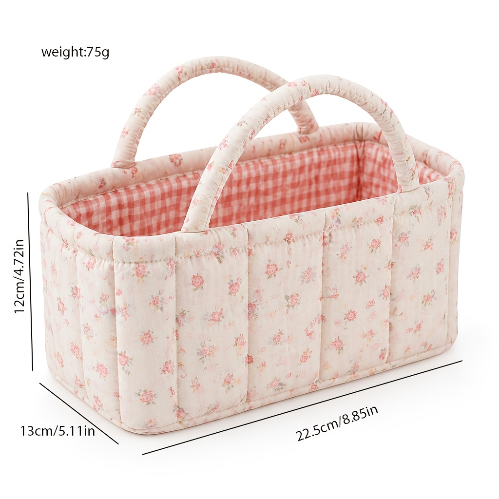 Kwiatowy pikowany kosz do prze – Baby Clothing Basket recenzja i cena