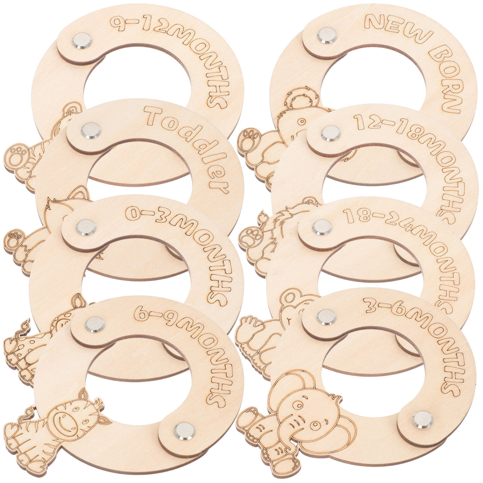 8 szt. drewnianych przegródek  – Baby Clothing Wardrobe recenzja i cena