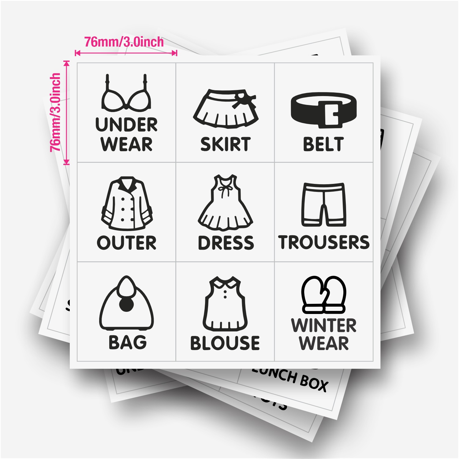 9 szt./arkusz, Etykiety do org – Baby Clothing Wardrobe recenzja i cena