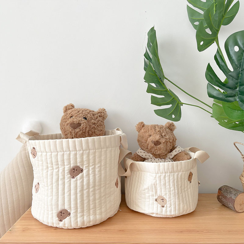 Beżowy bawełniany haft Pielusz – Baby Clothing Basket recenzja i cena