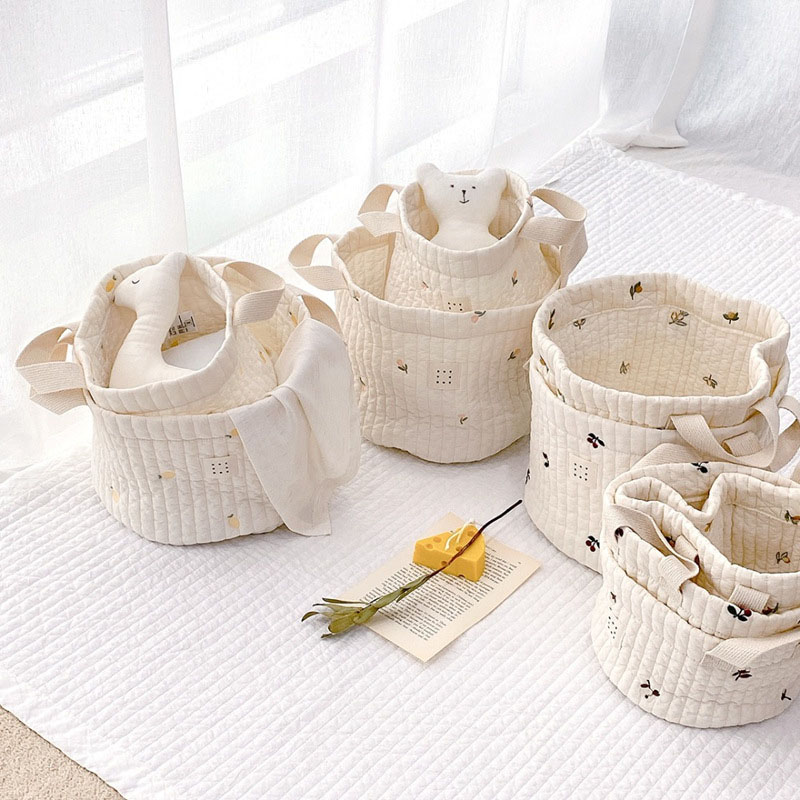 Beżowy bawełniany haft Pielusz – Baby Clothing Basket recenzja i cena